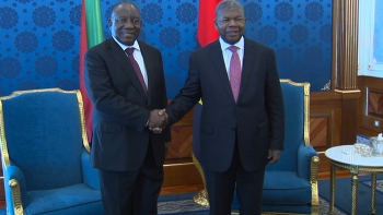 Angola – João Lourenço e Cyril Ramaphosa reúnem-se no Palácio Presidencial