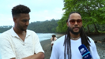 Imagem de Os Calema estão a gravar o videoclip da música “Alice” em São Tomé e Príncipe