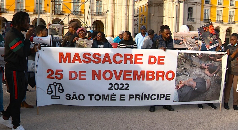 São-tomenses em Lisboa protestam para exigir justiça e respeito pelos direitos humanos