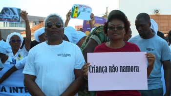 Imagem de São Tomé e Príncipe – Crianças marcham contra a violência sexual